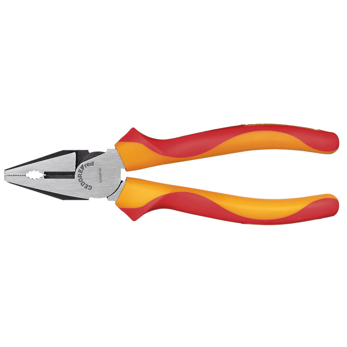 GEDORE VDE Combination Pliers - GEDR29300180 - Insulated, Two-Component Handle