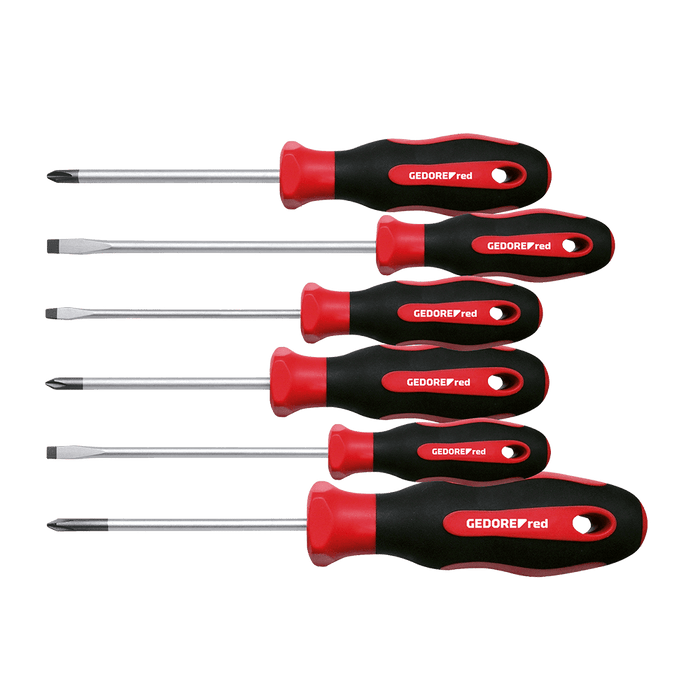 GEDR38002006 - S/DRIVER SET GED RED PH+SL 6PCE 2CHANDLE