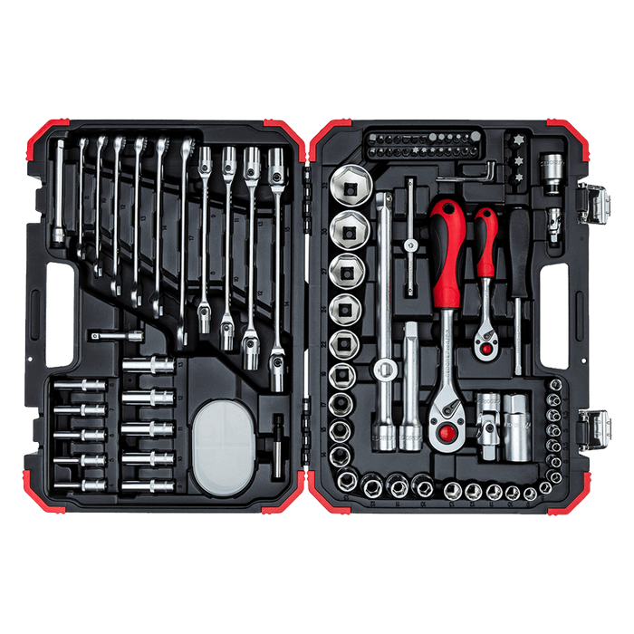 GEDR45603172 - SOCKET SET GED RED 1/4