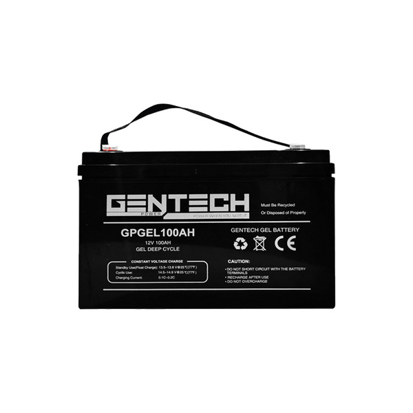 GEN1500 - GENTECH GEL BATTERY 12V 100AH  GEL12V100