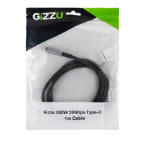 GIZZU 240W 20Gbps Type-C 1m Cable-GCPCC24020G-01