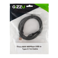 GIZZU 66W 480Mbps USB to Type-C 2m Cable-GCPU2C060048G-02