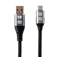 GIZZU 60W USB to Type-C Cable - 10Gbps, 2m - Fast Charging Data Cable for Smartphones & Tablets