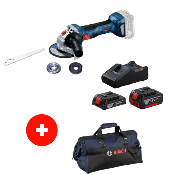 Bosch GWS 180-LI (Solo) StarterKit Plus Tool bag - 06019H9022-1600A01ZS9-1619BZ0100