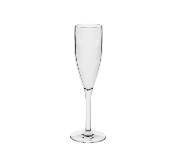 AQUA Glassware Polycarbonate - Champagne Flute 190Ml (6) - GPC0190