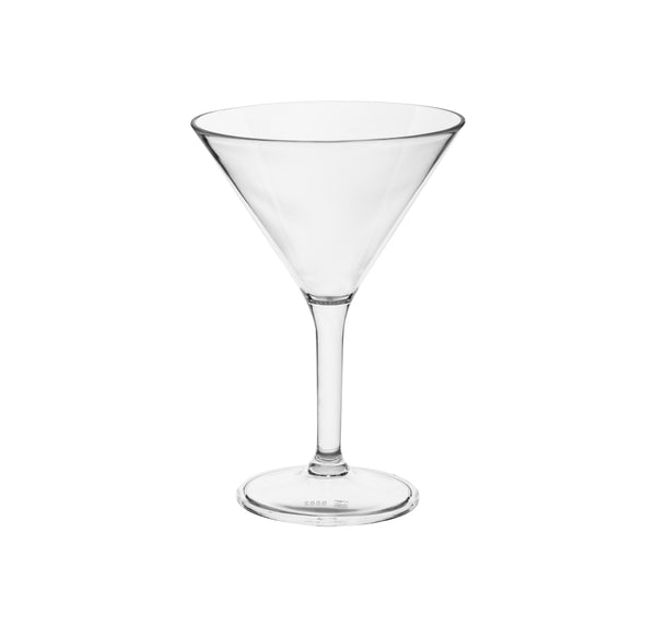 AQUA Glassware Polycarbonate - Martini Cup 280Ml (6) - GPM0280