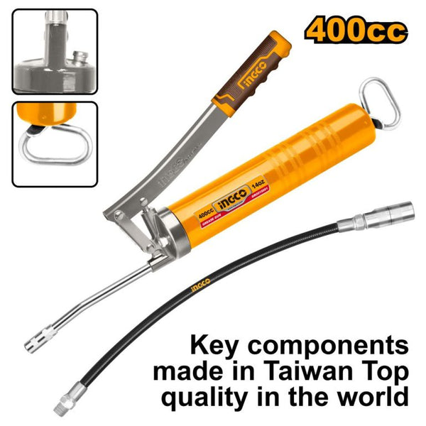 INGCO AUTO GREASE GUN HD 400CC (GRG015001)