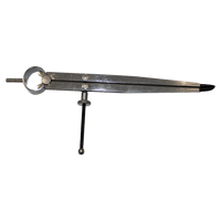 GROZ 200mm Spring Divider: Precision Steel Measuring Tool for Marking & Transferring Measurements