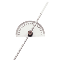 Protractor Depth Gauge: Stainless Steel Angle & Depth Measurement Tool - 150mm