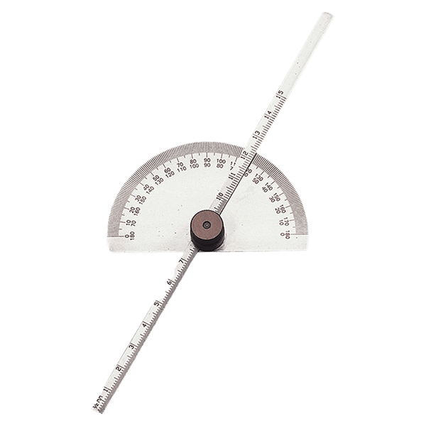 Protractor Depth Gauge: Stainless Steel Angle & Depth Measurement Tool - 150mm
