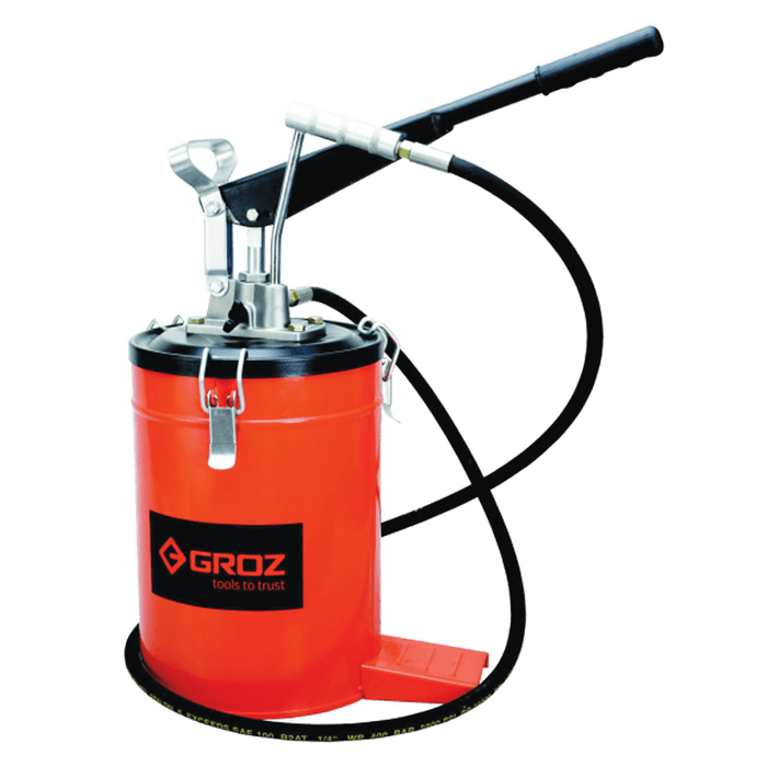 Groz Grease Pump Foot W/10 Kg Bkt Fop10 A Gro2137
