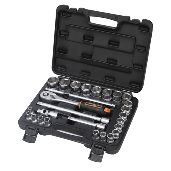 Groz Socket Set Bihex 1/2 Dr 27 Pc 8 32 Mm Gro3445 GROZ