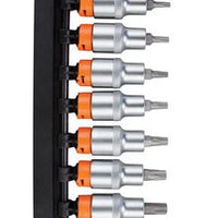 Groz Socket Set Torx 1/2 Dr 9 Pc 50 Mm Gro3474