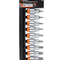 Groz Socket Set Torx 1/2 Dr 9 Pc 50 Mm Gro3474