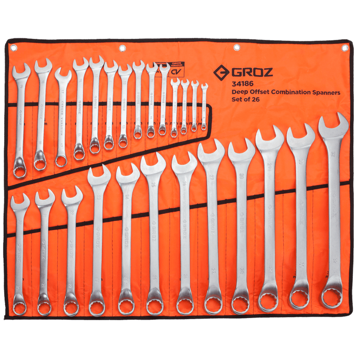 Groz Spanner Comb.Set 6 32 Mm 26 Pc Gro3653