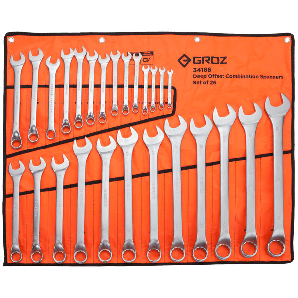 Groz Spanner Comb.Set 6 32 Mm 26 Pc Gro3653