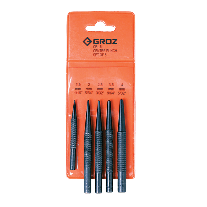 Groz Punch Centre Set Cp 5 P/5 Gro4025