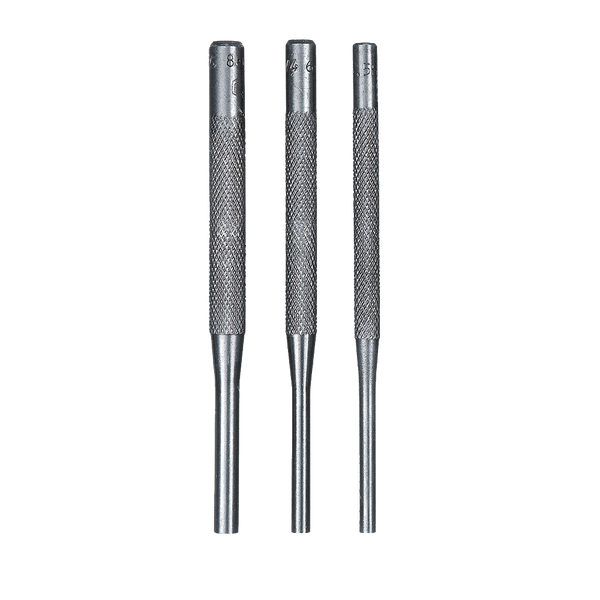 GROZ Pin Punch Set - 6.0mm Round Shank Carbon Steel - Precision Tool for Pin Removal