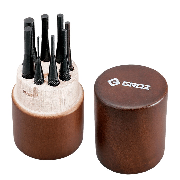 Groz Punch Pin Set W/Box 1.5 8 Mm Pp/8 Wd Gro4538