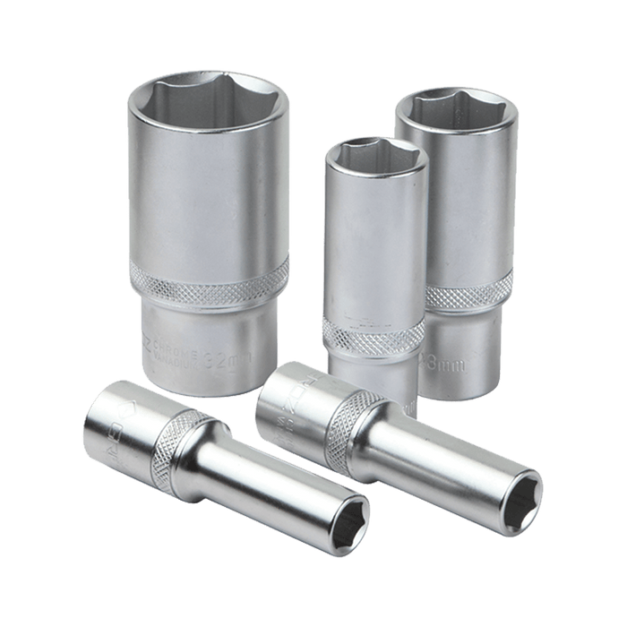 Groz Socket Hex Long 1/2 Dr 19 Mm Crv Gro6899