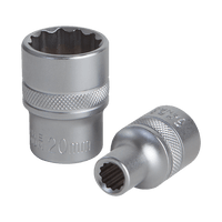 Groz Socket Bihex 3/4 Dr 24 Mm Crv Gro7824
