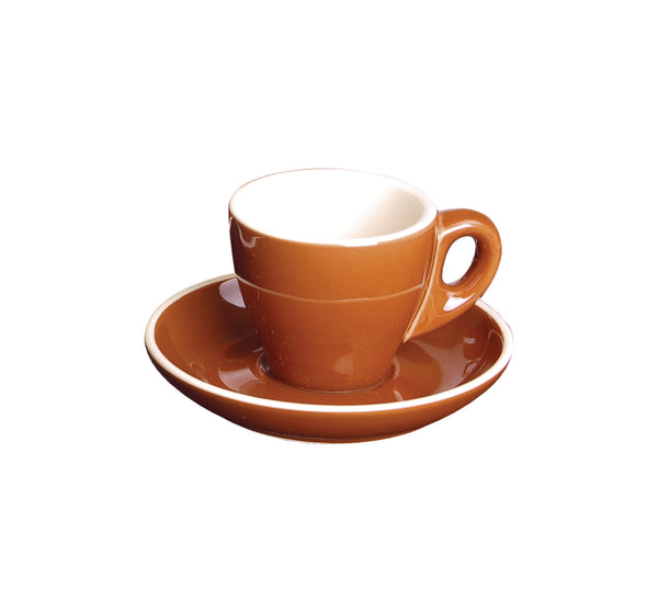 FORTIS ITALIA Brown Espresso Cup 7cl | Italian Coffee Cup | GS-R805C-BR