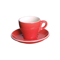 Red Espresso Cup & Saucer: FORTIS ITALIA 7cl - Italian Design - Perfect for Espresso - Buy at chavda.com