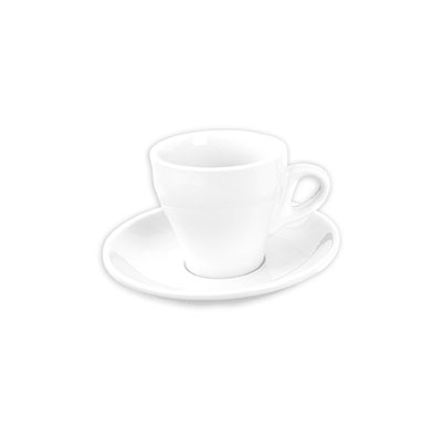 Fortis Italia White Cappuccino Saucer 14.1cm | Italian Style Coffee Saucer | Chavda.com