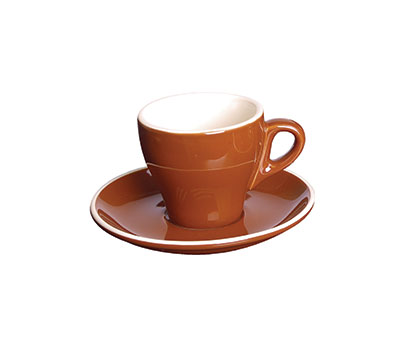 FORTIS Italia - Black - Cappuccino Saucer - 16Cm (12) - GS-R813S-B