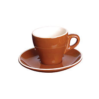 Fortis Italia Brown Cappuccino Saucer 16cm - Italian Coffee Cup - Stylish Ceramic Saucer