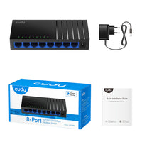 CUDY Gigabit Ethernet Switch - 8 Port Desktop | chavda.com