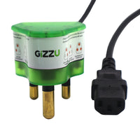 Gizzu Surge Protector Plug with 16A Kettle Plug Cable 1.5M - Power Surge Protection Device