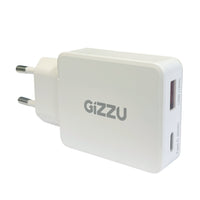 Gizzu 2-Port 65W GaN Wall Charger-GWCCU65W
