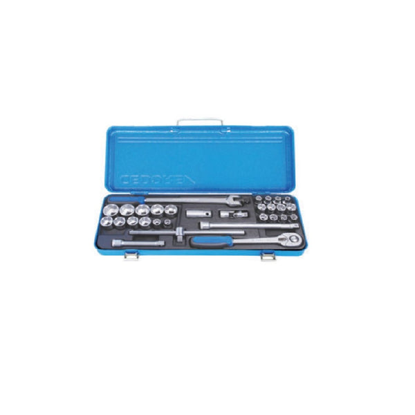 Gedore, C19 Socket Sets - 1/2" - 32Pcs, 612367