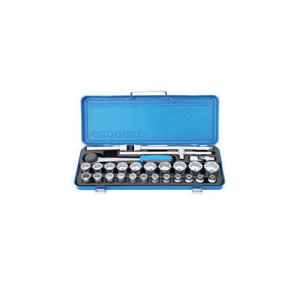 Gedore, D19/22 Tmz Socket Sets - 1/2" - 29Pcs, 616524