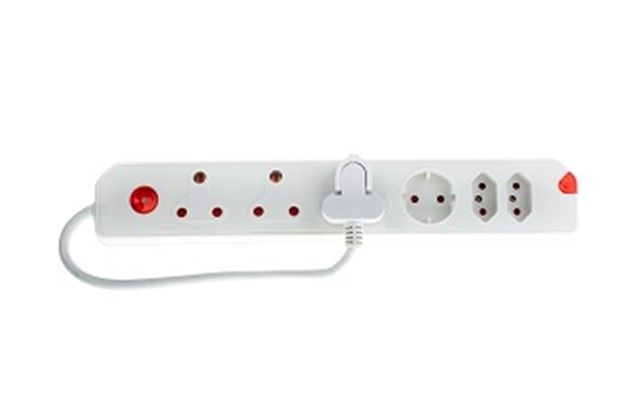 Multiplug 6 Way 3 X16 A2 X5 A1 Xsch White Cre034