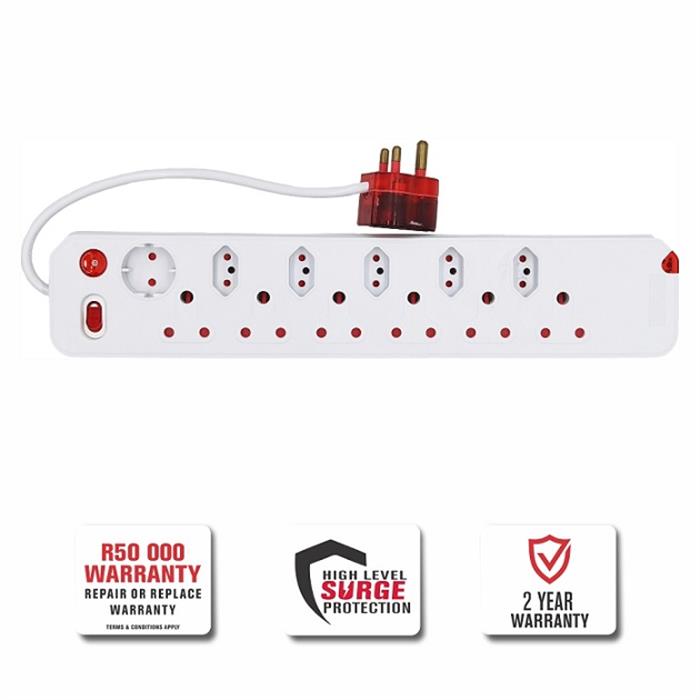 Multiplug 12 Way S/Switch Surge White Cre028