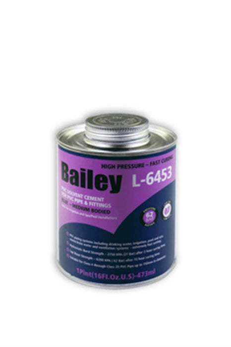 Pvc Weld Fast Set 473 Ml+Brush Bailey Baif473