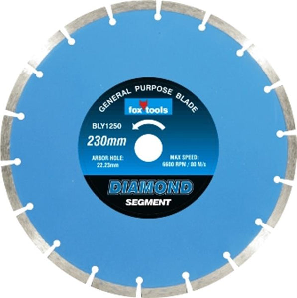 Diamond Disc Fox Seg 230 Mm Concretepro Bly1250