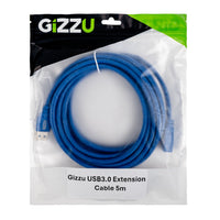 Gizzu USB 3.0 Extension Cable 5m - Blue-GCPU3UE5