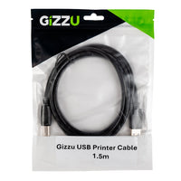 Gizzu USB2.0 Printer Cable 1.5M-GCPU2AB15