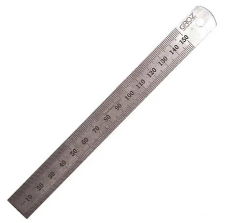 Stainless Steel Rule 6/150mm-123150510