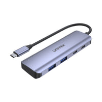 UNITEK 4-PORT TYPE-C GEN2 HUB GREY 2A2C (H1107Q)* - HUB-USB-C-4P-H1107Q