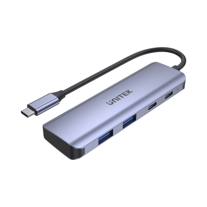UNITEK 4-PORT TYPE-C GEN2 HUB GREY 2A2C (H1107Q)* - HUB-USB-C-4P-H1107Q