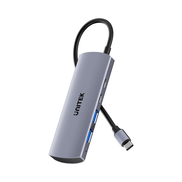 UNITEK 4IN1 USB-C 10GPS HUB GRY(H1112D) - HUB-USB-4IN1-H1112D