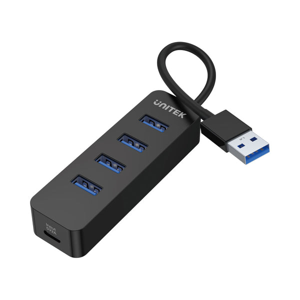 UNITEK H1117A UHUB Q4 USB3.0 4-PORT HUB WITH OPTIONAL POWER VIA A USB TYPE-C PORT - HUB-USB3-H1117A
