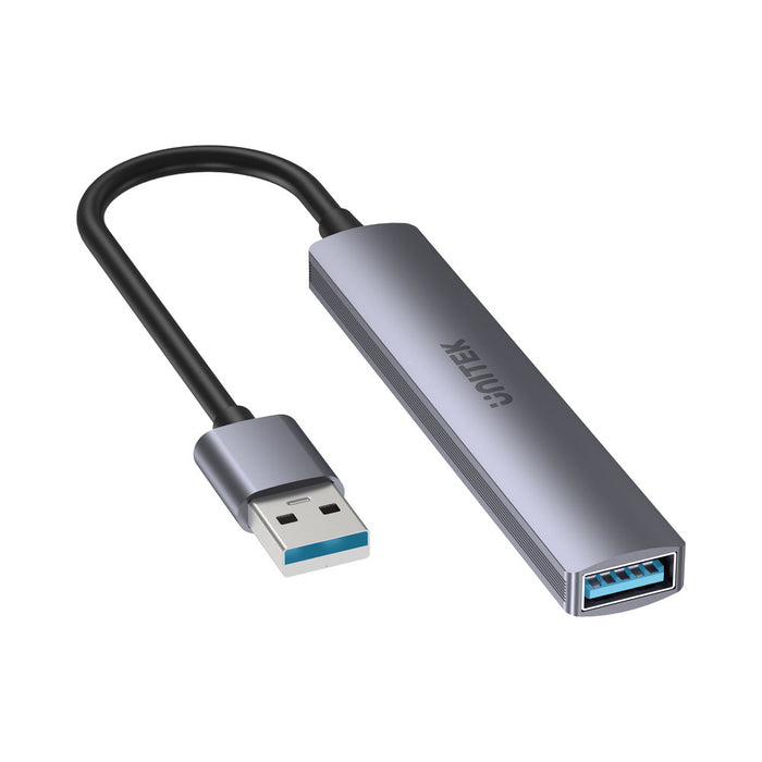 UNITEK USB-A TO 4-PORT HUB SPACE GRY(H1208A) - HUB-USB-H1208A