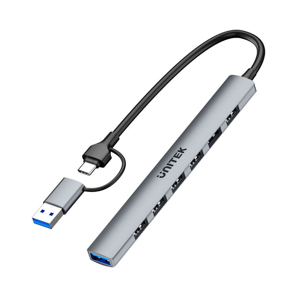 UNITEK USB-C/USB-A 7PORT IN HUB 5GBPS(H1209A) - HUB-USB-H1209A