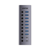 UNITEK10IN1 USB-C 5GBP HUB-PWER SWITCH(H1315B01-EU - USB-C-HUB-10-IN-1-EU