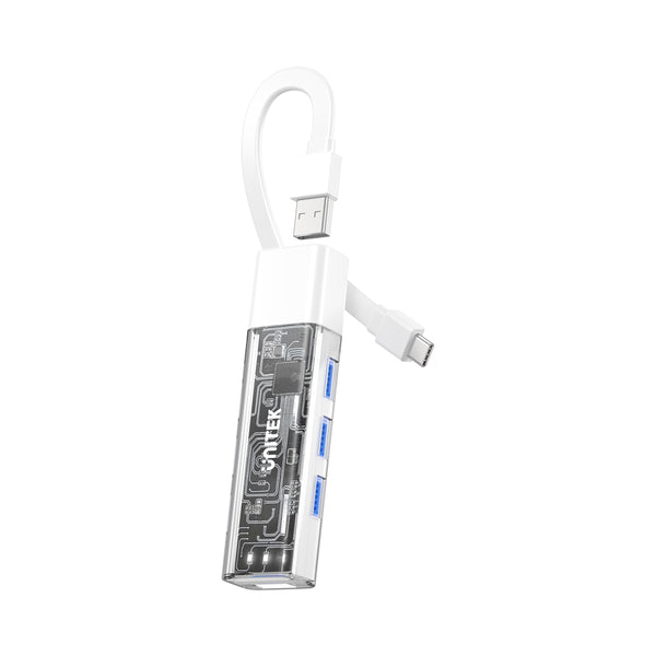 UNITEK USB TYPE-C 4 PORT USB3.0 HUB BI-DI (WHITE) - HUB-CAB-H1319A-WH01